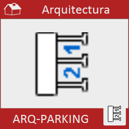 Crea una línea de parking y la distribuye sobre un contorno.