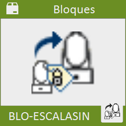 Escala las inserciones de bloque pero mantiene el factor de escala original para los atributos.