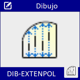 Extiende las líneas contenidas dentro de una polilínea hasta los limites de dicha polilínea.