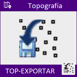 Exporta las coordenadas de los puntos marcados en AutoCAD a un archivo de texto y/o a una tabla en el propio dibujo. Permite identificar los puntos exportados con un identificador, remarcar estos puntos con un recuadro, un circulo, etc.