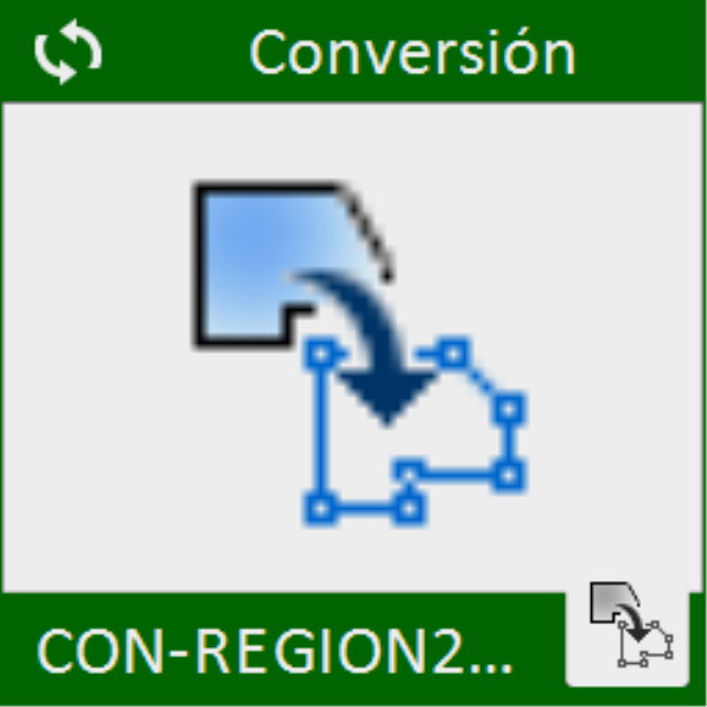 Convertir Regiones en entidades de polilínea.