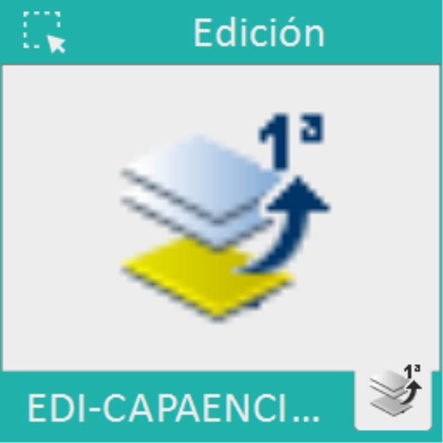 Pone todas las entidades de una determinada capa encima de todas las demás entidades.