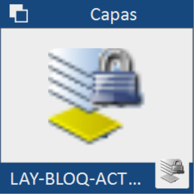 Bloquea todas las capas del dibujo excepto la capa actual.