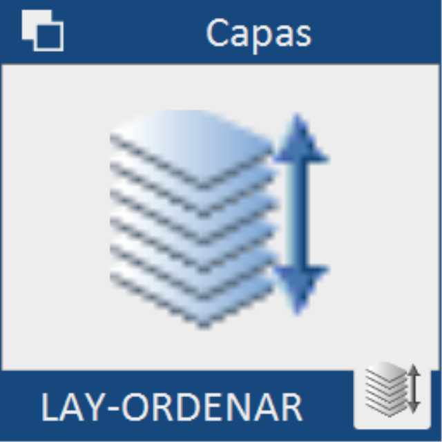Permite cambiar el orden de visualización de las entidades del dibujo simplemente ordenando las capas que contienen esas entidades. También podemos guardar el orden de las capas en el dibujo para la próxima vez que se utilice.