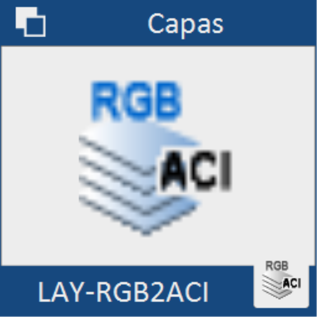 Convierte el color de las capas de RGB a ACI.