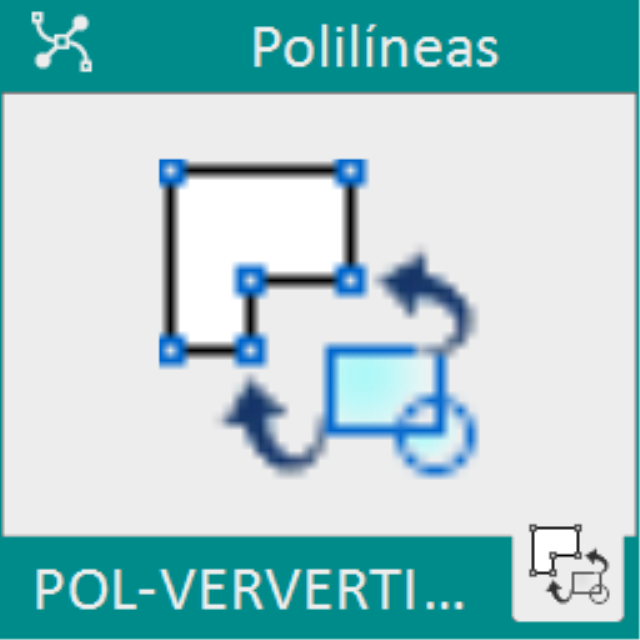 Marca con un bloque todos los vértices de las polilíneas seleccionadas.