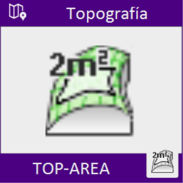 Permite calcular el área de una zona de un terreno 3D definida por medio de una polilínea 3D. También calcula el volumen del terreno de la zona delimitada por la polilíneas 3D.