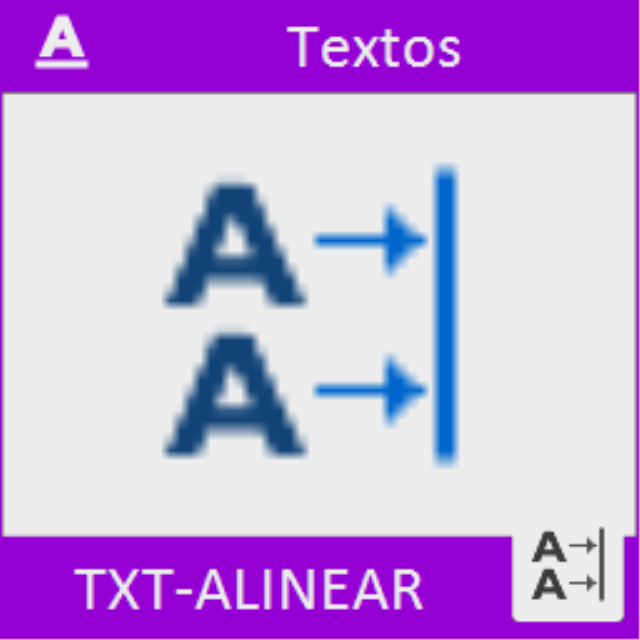 Alinea las entidades de texto marcadas por el usuario.