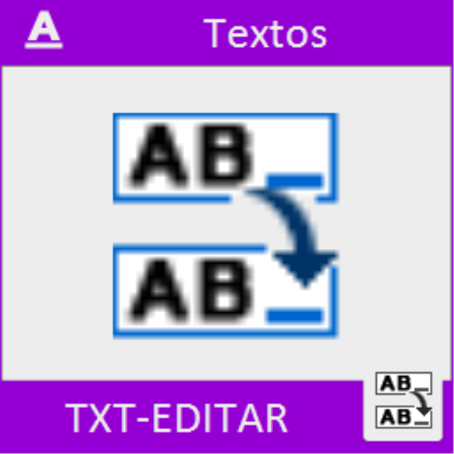 Cambia el valor de todas las entidades de texto seleccionadas al mismo tiempo.