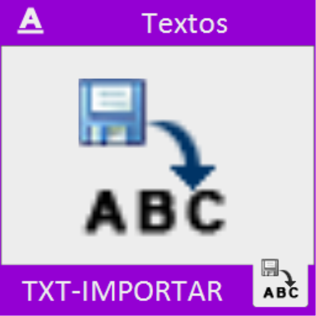 Lee cadenas de texto de un archivo de texto y las va colocando sobre los textos marcados por el usuario.