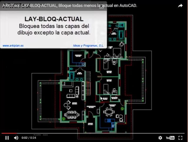 Bloquea todas las capas del dibujo excepto la capa actual.