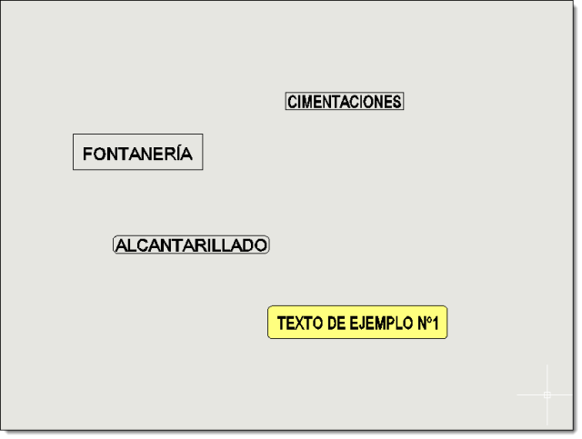 Recuadra textos del dibujo con múltiples posibilidades (bordes redondeados, sombras, etc.)