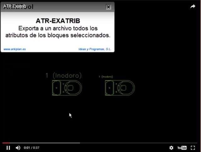 Exporta a un archivo todos los atributos de los bloques seleccionados en el dibujo.