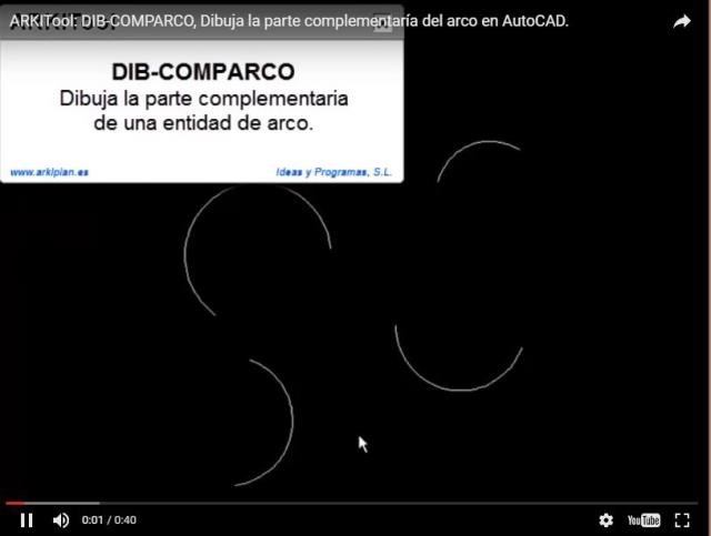 Dibuja la parte complementaria de un arco.