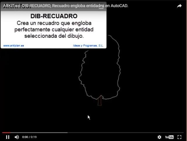 Crea un recuadro que engloba perfectamente cualquier entidad seleccionada en el dibujo.