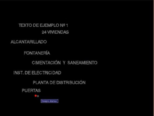 Alinea las entidades de texto marcadas por el usuario.