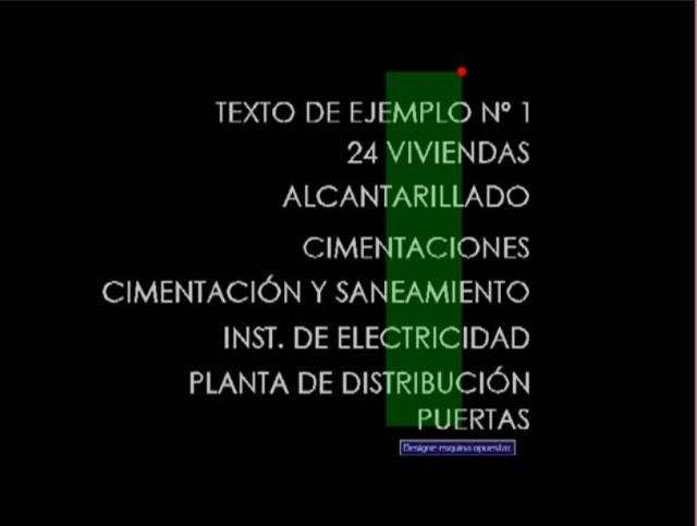 Permite cambiar la distancia entre varias líneas de texto consecutivas indicando un valor o marcando 2 puntos.